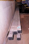 Lot - HSS 5X5X5/16 Square Tube Stock, Approximately 40ft. Long, Galvanized & Coated Black per MDOT