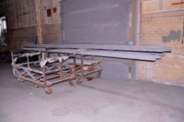 Lot - (2) Stock Carts with Angle Iron Stock
