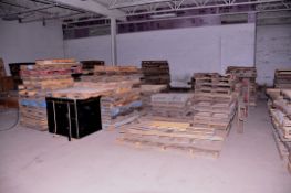 Lot - Wood Pallets in (4) Rows