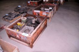 Lot - Electric Motors and Pneumatic Cylinders in (2) Baskets