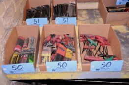 Lot - Allen Wrench Sets and T-Handle Allen Wrenches in (3) Boxes