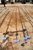 Lot - (1) 3/8 in. Link x 20 ft. and (1) 1/4 in. Link x 20 ft. 2-Hook Chains