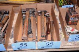 Lot - Claw Hammers and Ball Peen Hammers in (2) Boxes