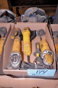 Lot - (2) DeWalt Model DWE4120 4-1/2 in. Electric Angle Grinders, Etc.