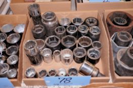 Lot - Large 3/4 in. Drive Sockets in (1) Box