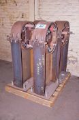 Lot - (4) Gantry Wheel Blocks