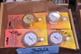 Lot - Welding Gauges and Pearson Pressure Gauges in (2) Boxes