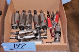 Lot - (10) Pneumatic Straight Die Grinders and (1) Pneumatic Angle Die Grinder in (1) Box