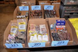 Lot - Copper Welding Tips, Brass Fittings and Tig Welding Supplies in (6) Boxes