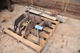 Lot - (4) Material Hooks, (1) Material Grab and (1) 48 in. Spreader Bar on (1) Pallet