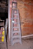 Lot - (1) 10 ft. and (2) 8 ft. Fiberglass Step Ladders