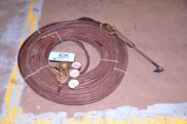 Torch with Oxygen/Acetylene Hose and (2) Regulators