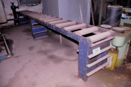 20 in. x 18 ft. Heavy Duty Roller Feed Conveyor