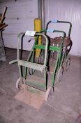Lot - (3) Torch Carts with Oxygen/Acetylene Hose, Regulators and Torch