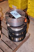 Lot - (4) Various Spools of Welding Wire in (1) Stack