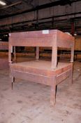 Lot - (2) 60 in. Long x 60 in. Wide x 36 in. High Acorn Welding Tables