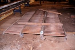 Lot - (5) 24 in. x 10 ft. Roller Conveyor