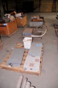 Lot - Load Centers, Safety Switches and Buss Plugs on (3) Pallets