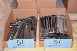 Lot - Allen Wrenches in (2) Boxes