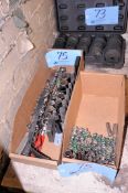 Lot - Socket Sets and 1/4 in. Drive Sockets in (2) Boxes