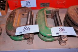 Lot - (4) 8 in. Die Clamps in (2) Stacks
