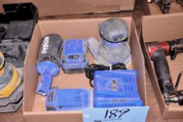 Kobalt Model KOS-2450B-03 5 in. 24-Volt Cordless Brushless Orbital Sander, Etc.