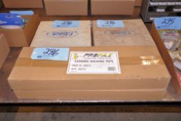 Lot - Ceramic Backing Tape in (3) Case Boxes