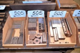 Lot - Setup Blocks and Magnetic Transfer Blocks in (3) Boxes