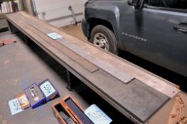 Lot - (1) 4', (1) 6' and (1) 8' Straight Edges on (1) Shelf