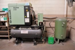 2008 Sullair Model ST1109RD 15-HP Rotary Screw Packaged Air Compressor