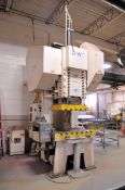 2000 Heim Model G1-150-18 150-Ton Capacity Back Geared Single Crank Open Back Gap Frame Press