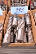 Lot - Large 6-Flute End Mills in (1) Box