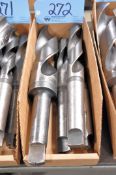 Lot - Large Tapered Shank Drills in (1) Box