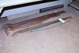 Lot - Pry Bars Under (1) Bench