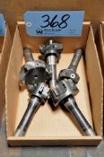 Lot - (5) R8 Shank Face Mill Holders with Face Mills in (1) Box