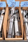 Lot - Large Tapered Shank Drills in (1) Box