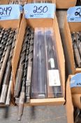 Lot - Tapered Shank Drills with (2) Large Straight Shank Drills in (2) Boxes