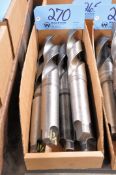 Lot - Large Tapered Shank Drills in (1) Box