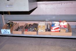 Lot - Tooling and Hardware in (5) Boxes Under (2) Benches