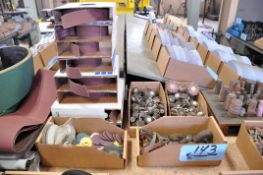 Lot - Sanding Belts with Sanding Supply in (4) Boxes
