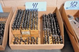Lot - Steel Hand Stamp Sets in (1) Box