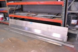 Lot - Flat Stock, Mesh and Grating on (3) Shelves and on Floor (Located in 2nd Building)