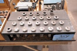 26-Piece 5C Collet Set with Wood Stand