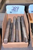 Lot - Large Tapered Shank Reamers in (1) Box