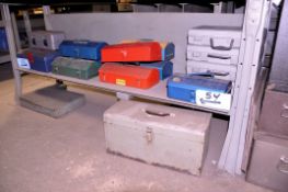Lot - Hand Carry Toolboxes Under (1) Bench