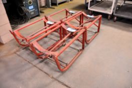 Lot - (4) 4-Wheel Drum Dollies
