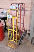 Lot - (3) 2-Wheel Hand Carts
