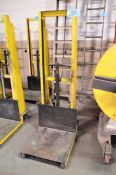 Approx. 1,000-lb. Capacity Manual Walk Behind Foot Operated Die Lift Cart