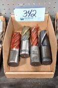 Lot - Large End Mills in (1) Box
