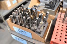 Lot - (3) Drill Stands with Step Drills in (1) Box